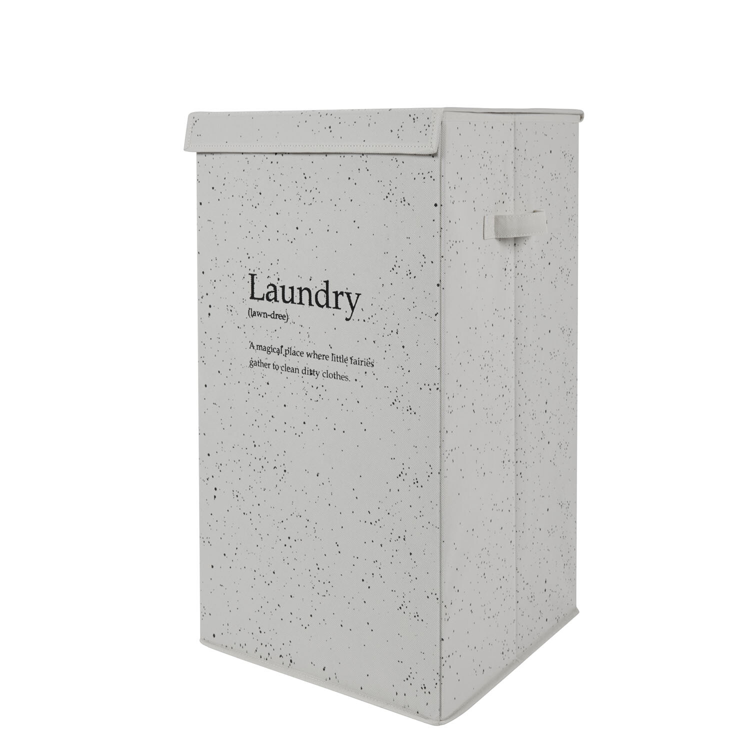Speckle Folding Laundry Hamper - Grey Image 3