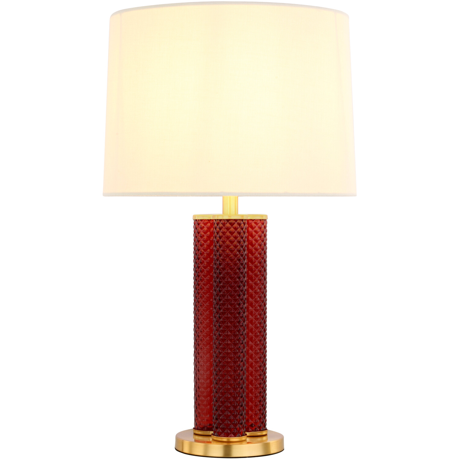 Kiara Glass Table Lamp Plum Image 3
