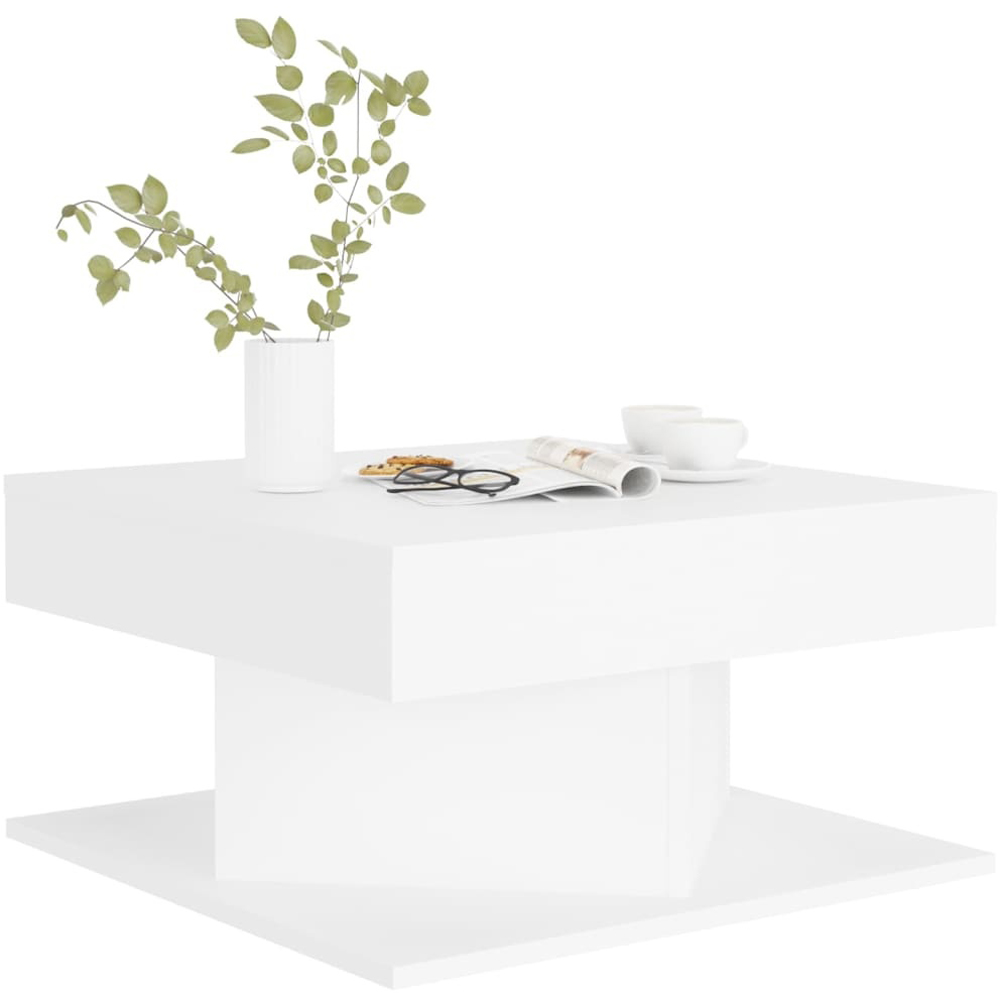 Walplus White Square Coffee Table Image 4
