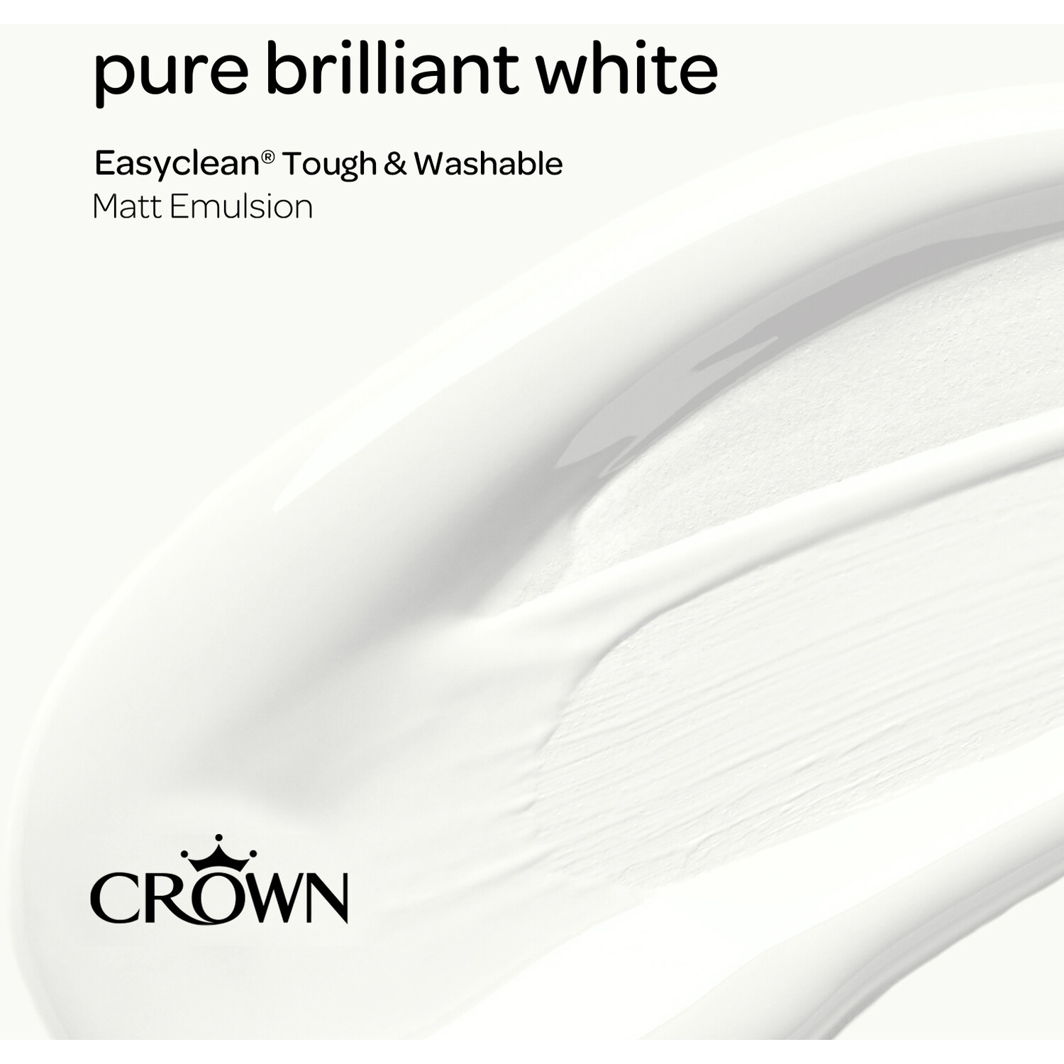 Crown Easyclean Pure Brilliant White Matt Emulsion Multisurface Paint 2.5L Image 10