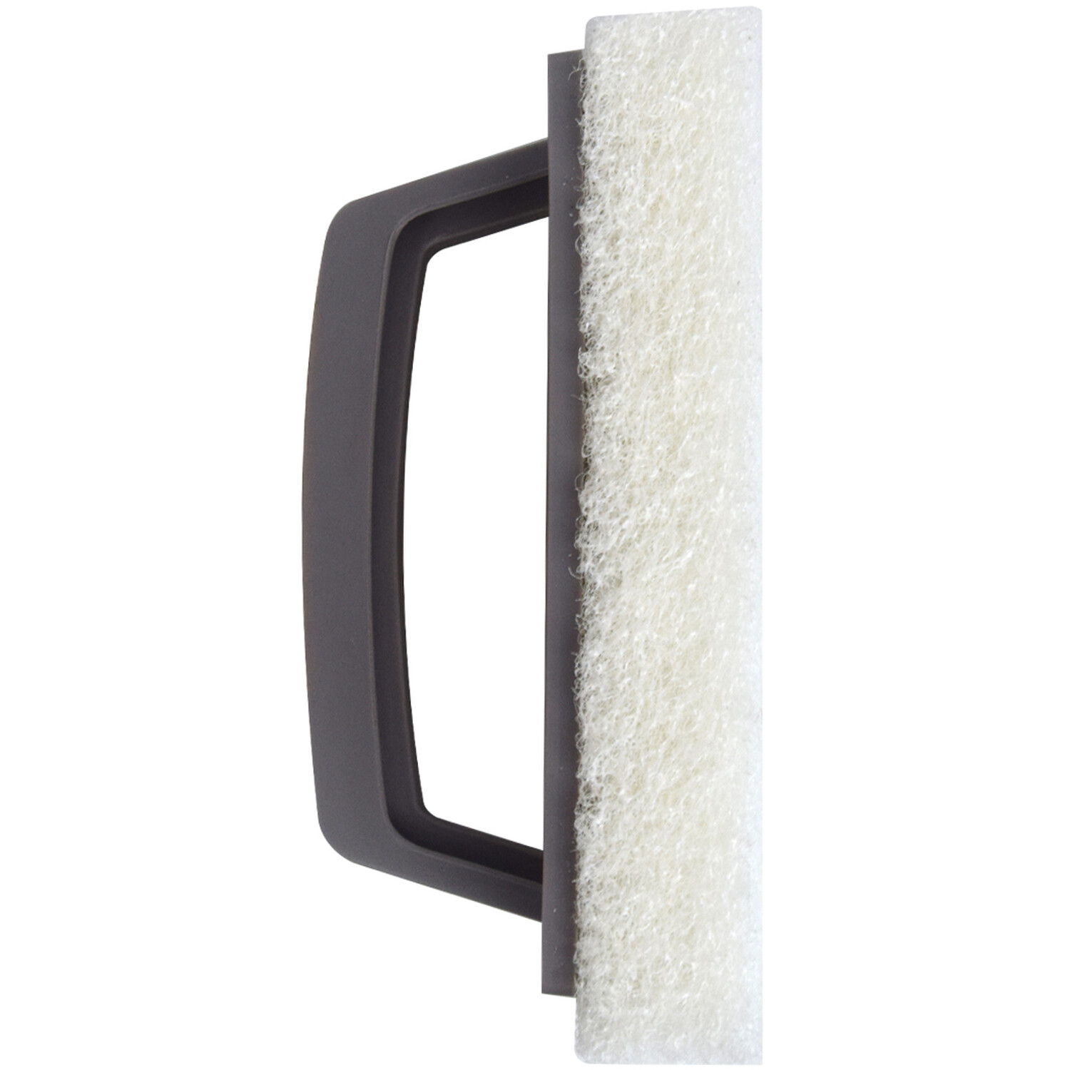 Grey Scrubber with Plastic Handle Grey Image 2