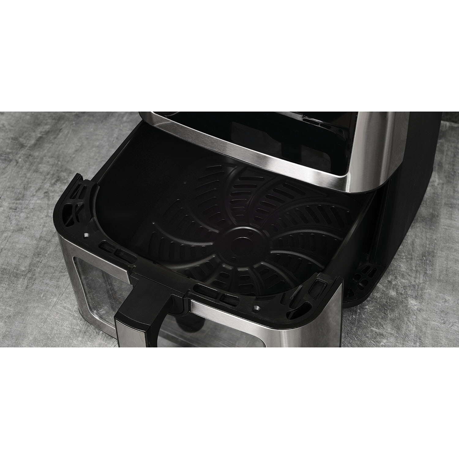 Digital Air Fryer with Drawer 8L - Silver and Black Image 4