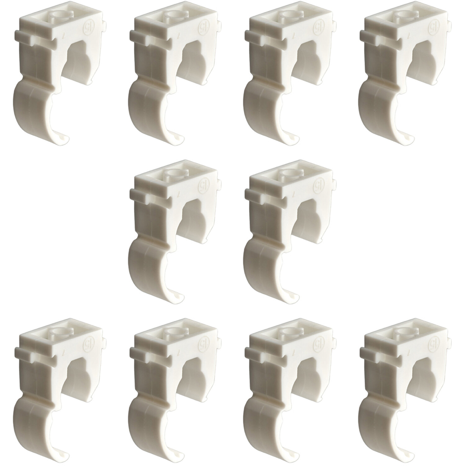 15mm Wrap Over Pipe Clips PK10 Image 2