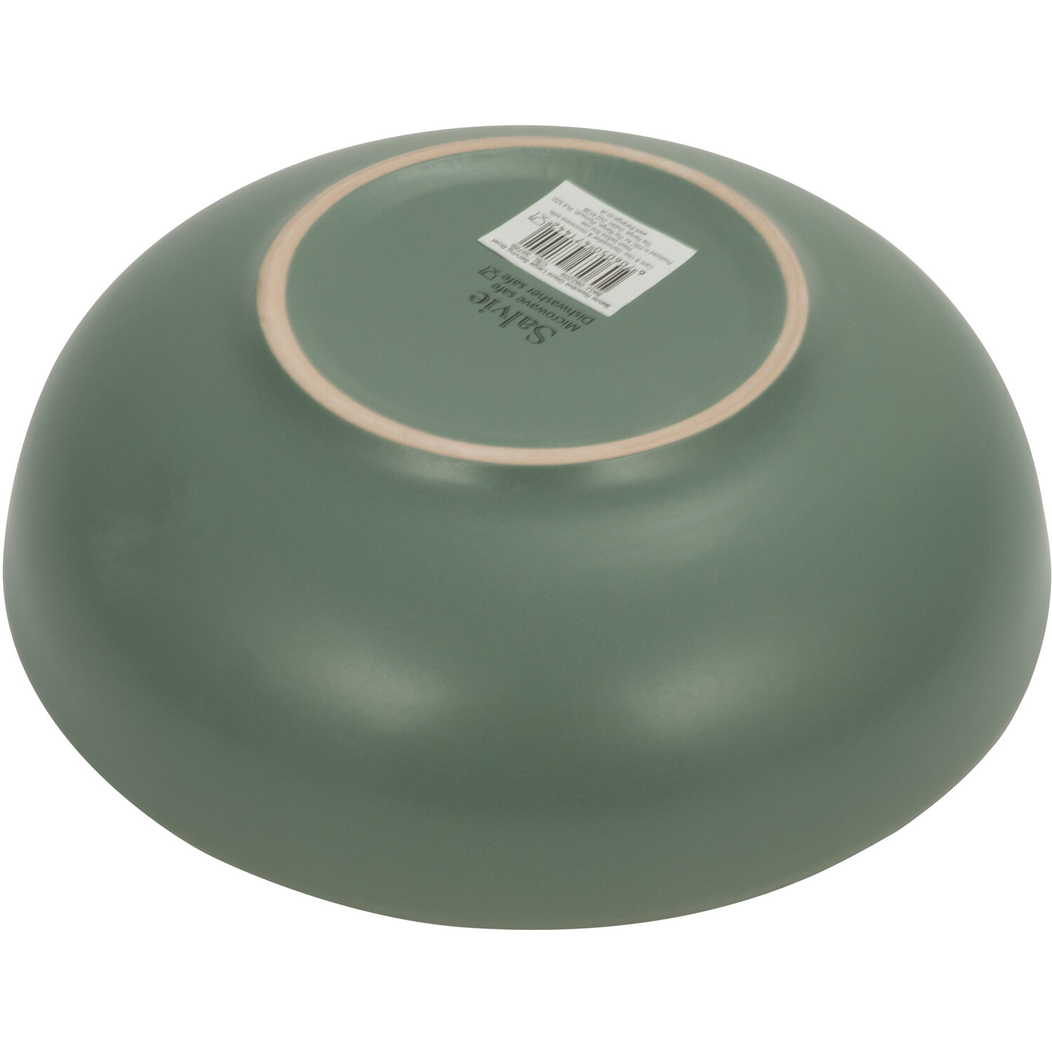 Salvie Reactive Glaze Serving Bowl - Green Image 4