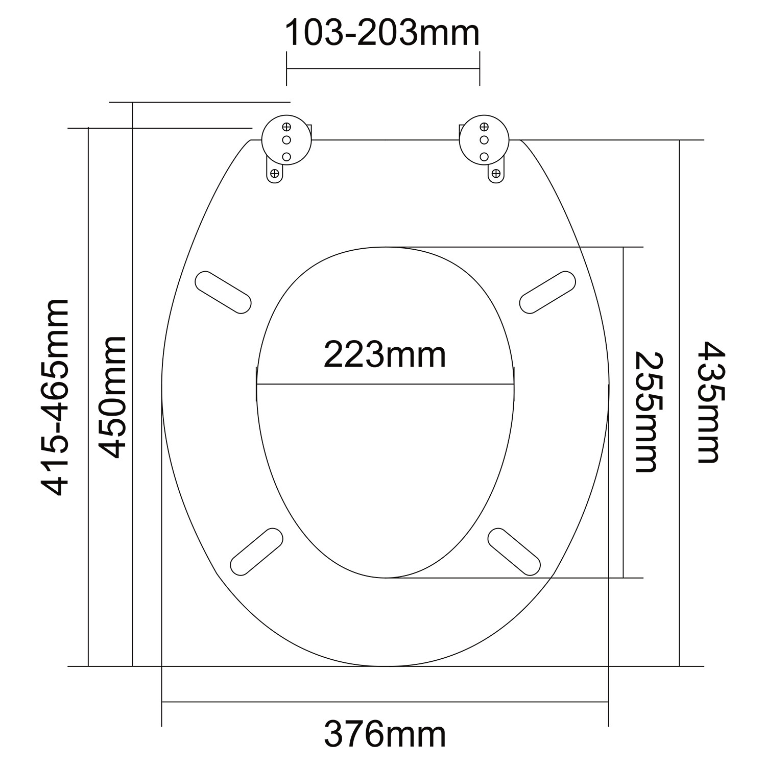 Grey Wooden Effect Toilet Seat Image 3