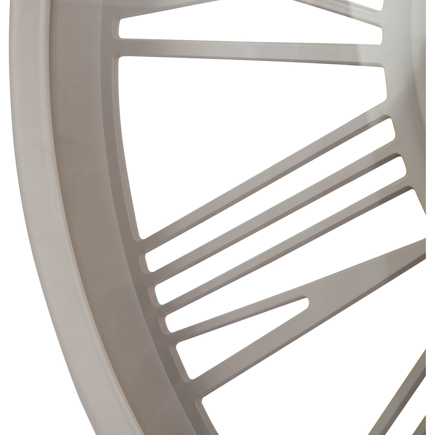 White 3D Round Wall Clock 45cm Image 4