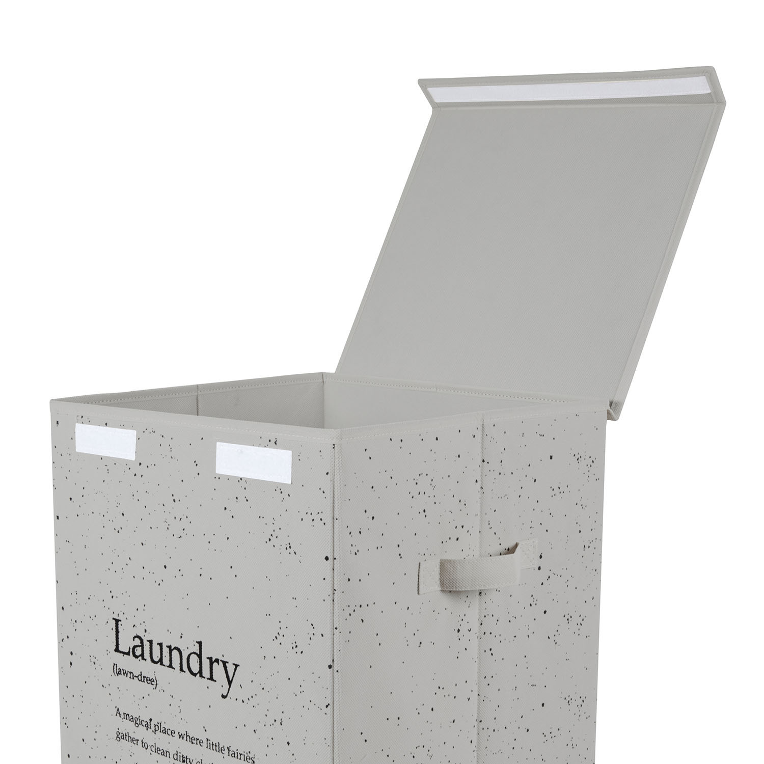 Speckle Folding Laundry Hamper - Grey Image 4