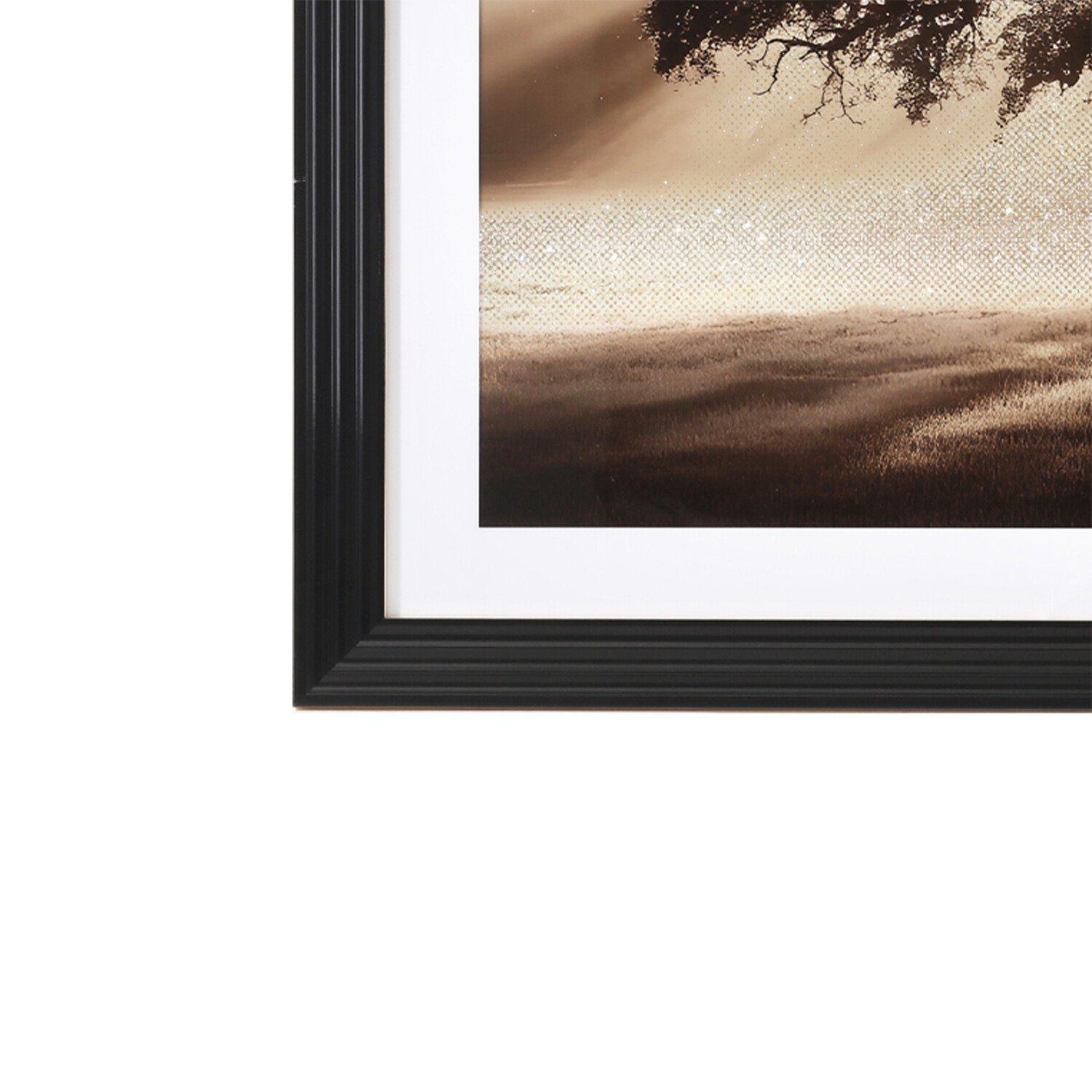 Embellished Sunlit Tree Framed Art Multicolour Image 4