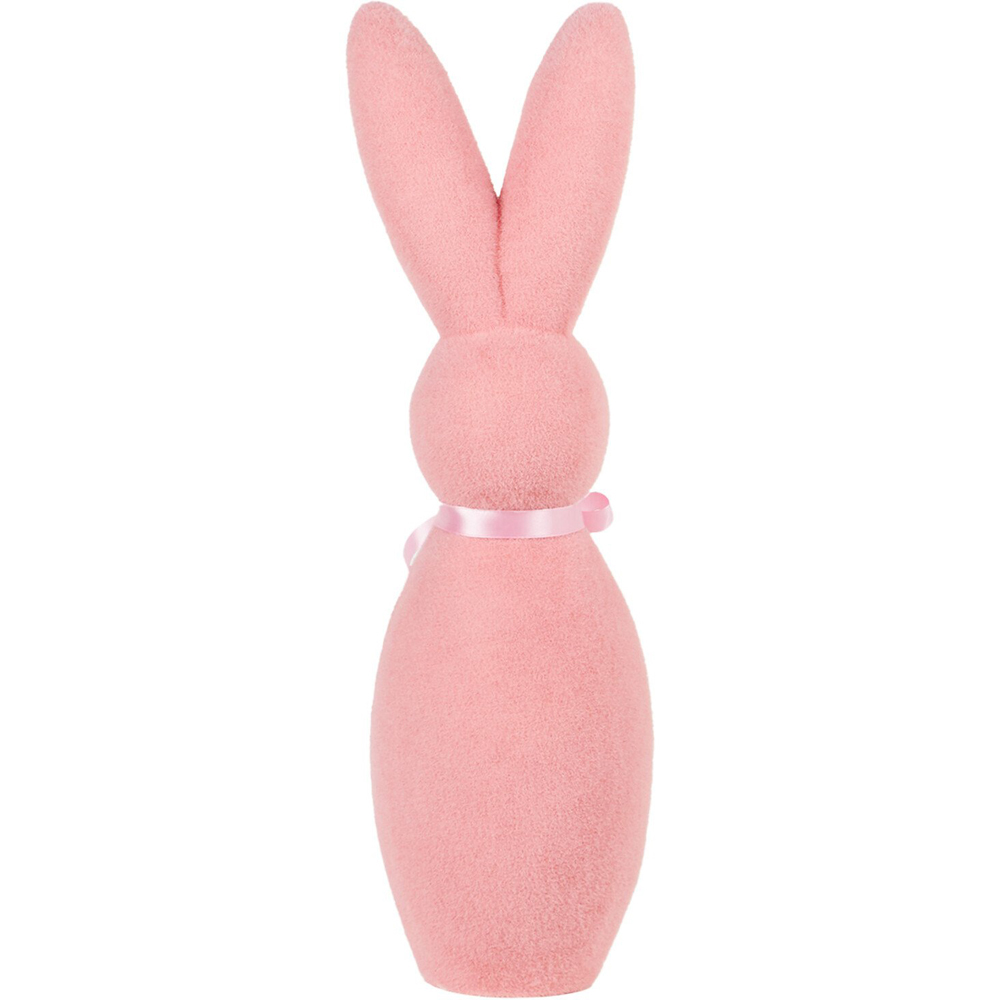 Flocked Bunny Ornament Image 7