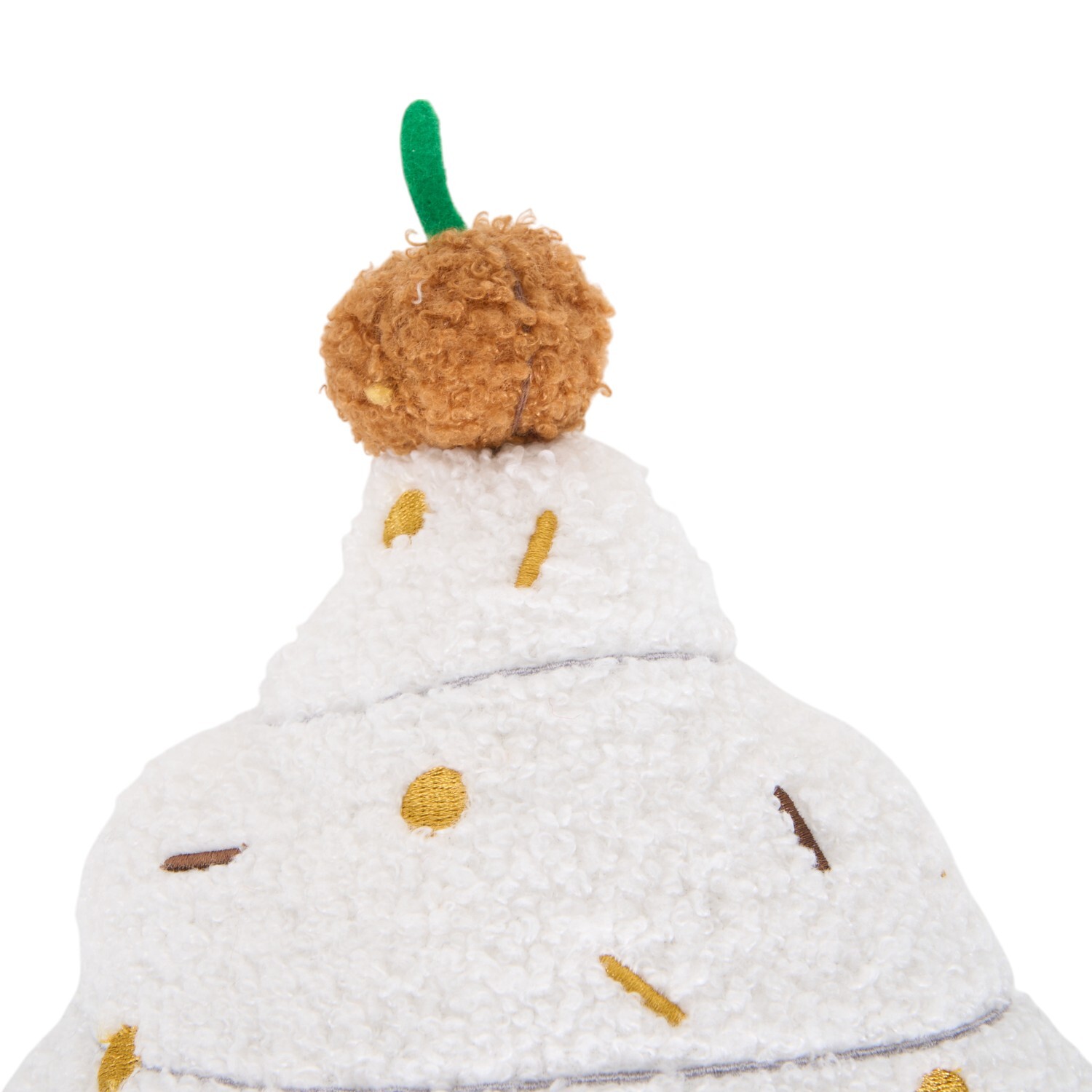 Pumpkin Spiced Shaped Cushion Brown Image 3