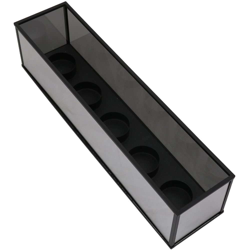 Noir Black Metal Tealight Holder Image 3