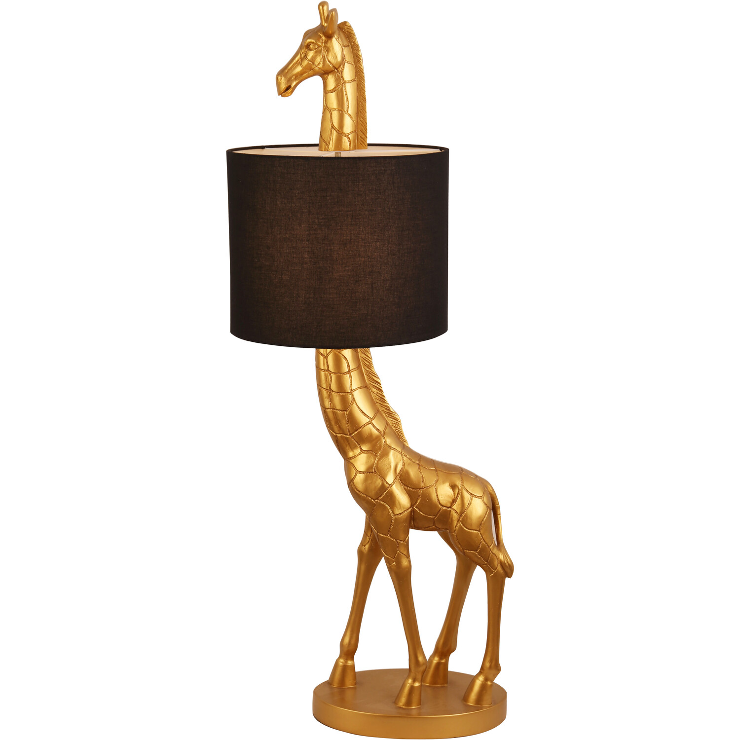 Giraffe Floor Lamp Black and Gold Image 5