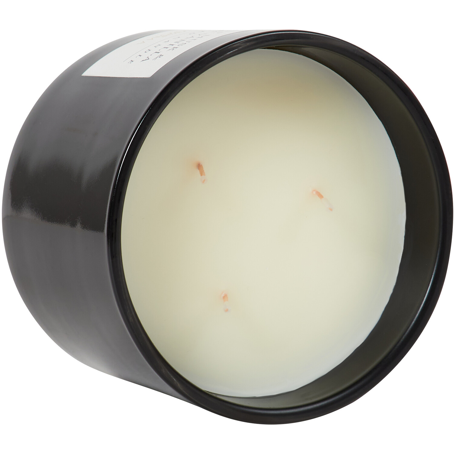 White Musk & Vanilla Candle - Black Image 3