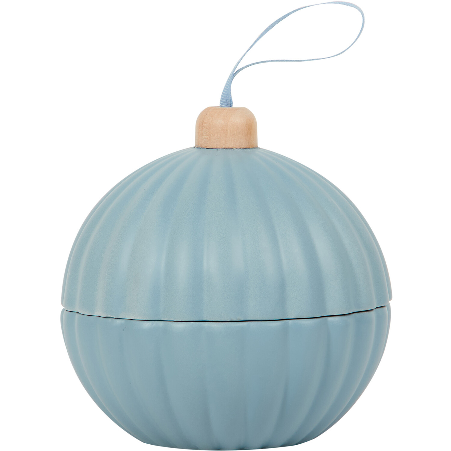 Bourbon Vanilla Ball Candle  - Blue or White Image 3