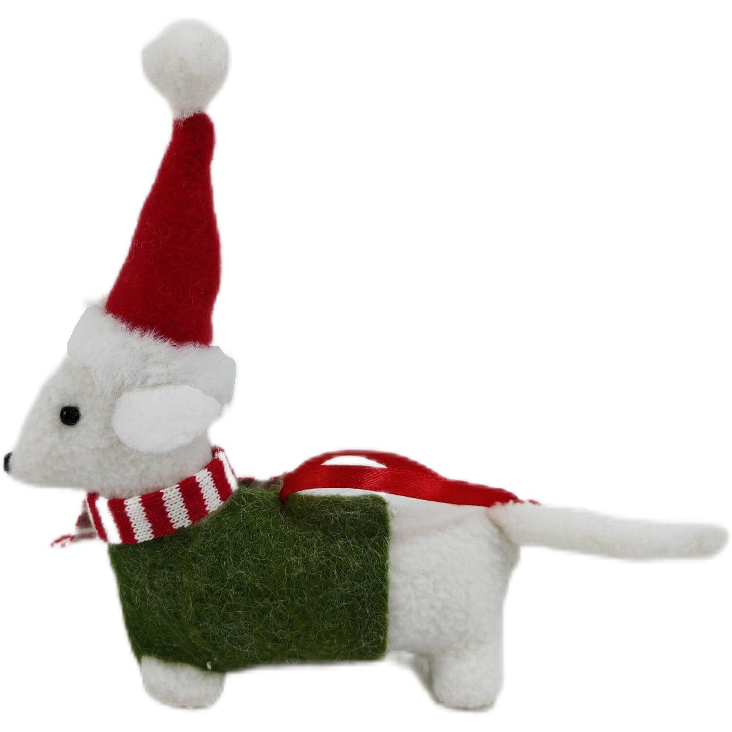 Hanging Christmas Dog Decoration Multicolour Image 2