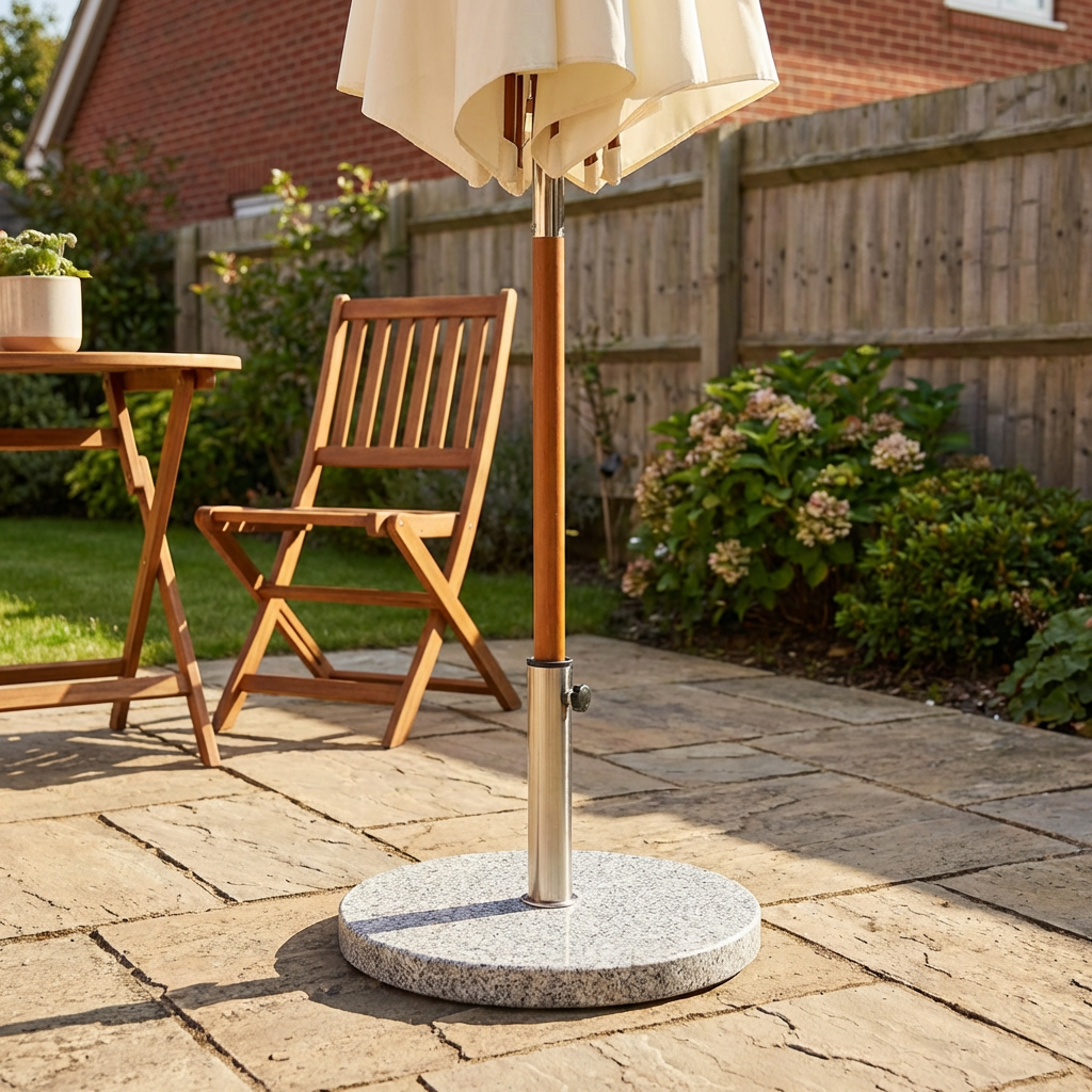 Grey Granite Parasol Base 11kg Image 7