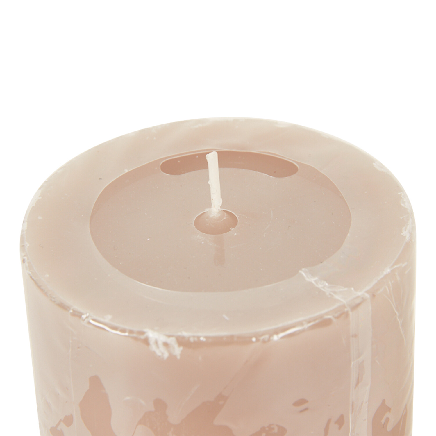 Sandalwood and Jasmine Scented Pillar Candle - Brown Image 2