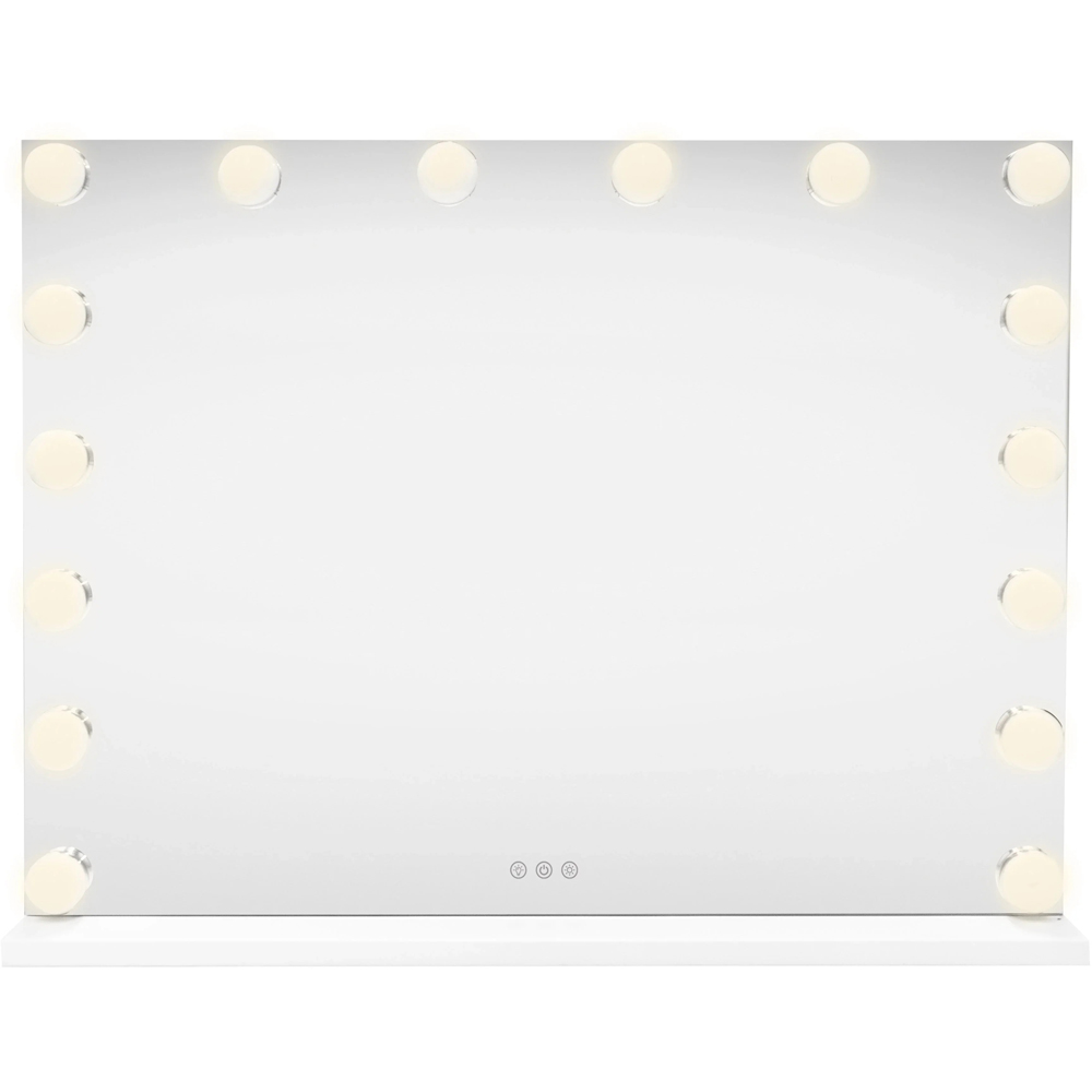MonsterShop White LED Hollywood Vanity Mirror with Bluetooth Speaker 80 x 60cm Image 2