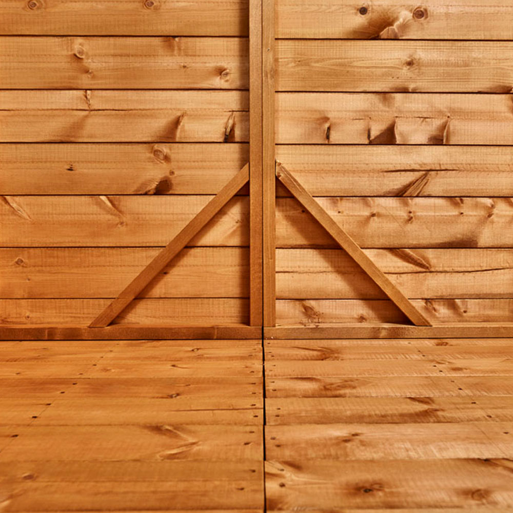 Power Sheds 4 x 6ft Apex Wooden Shed with Window Image 4