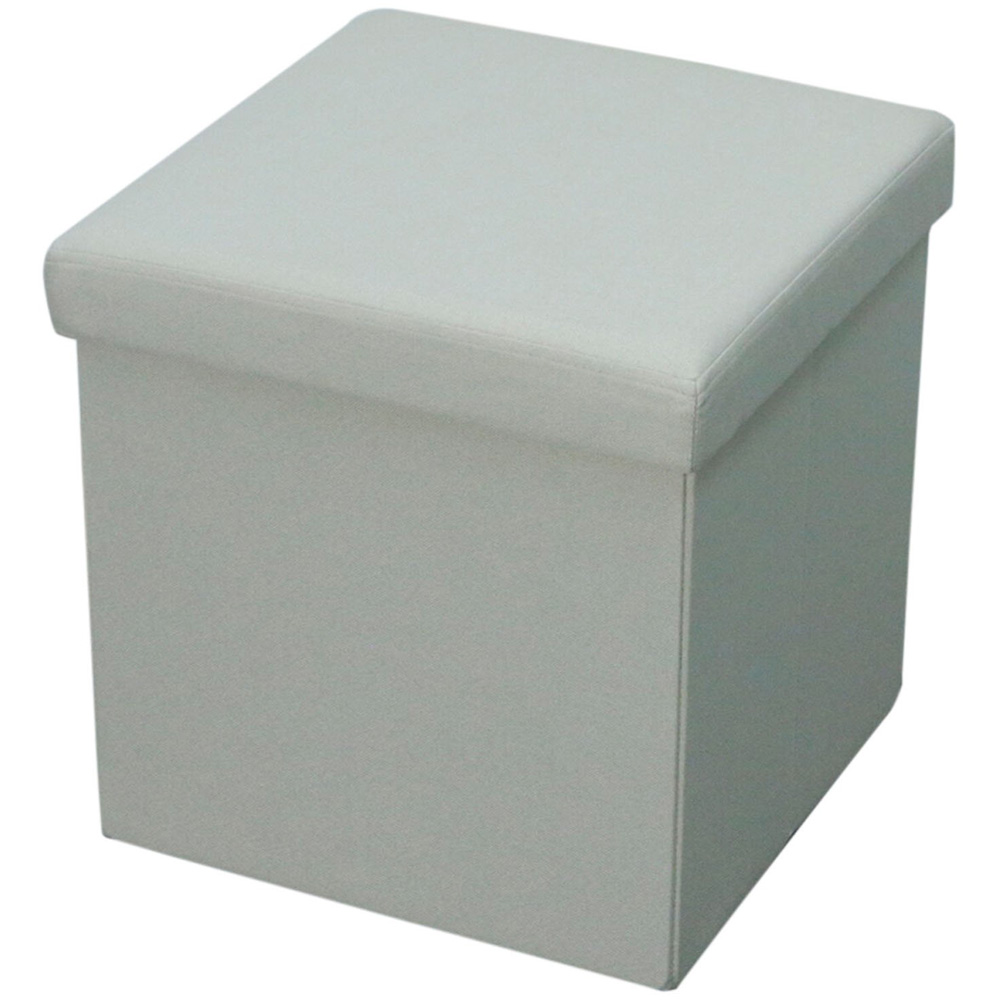 Seville Cream Linen Storage Box Image 2