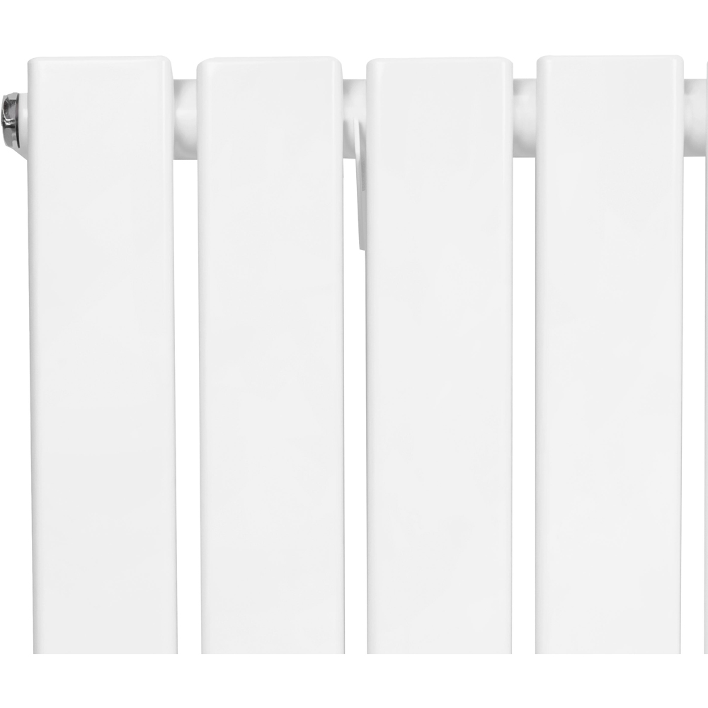 MonsterShop Flat White Single Column Radiator and Valves 600 x 700mm Image 4