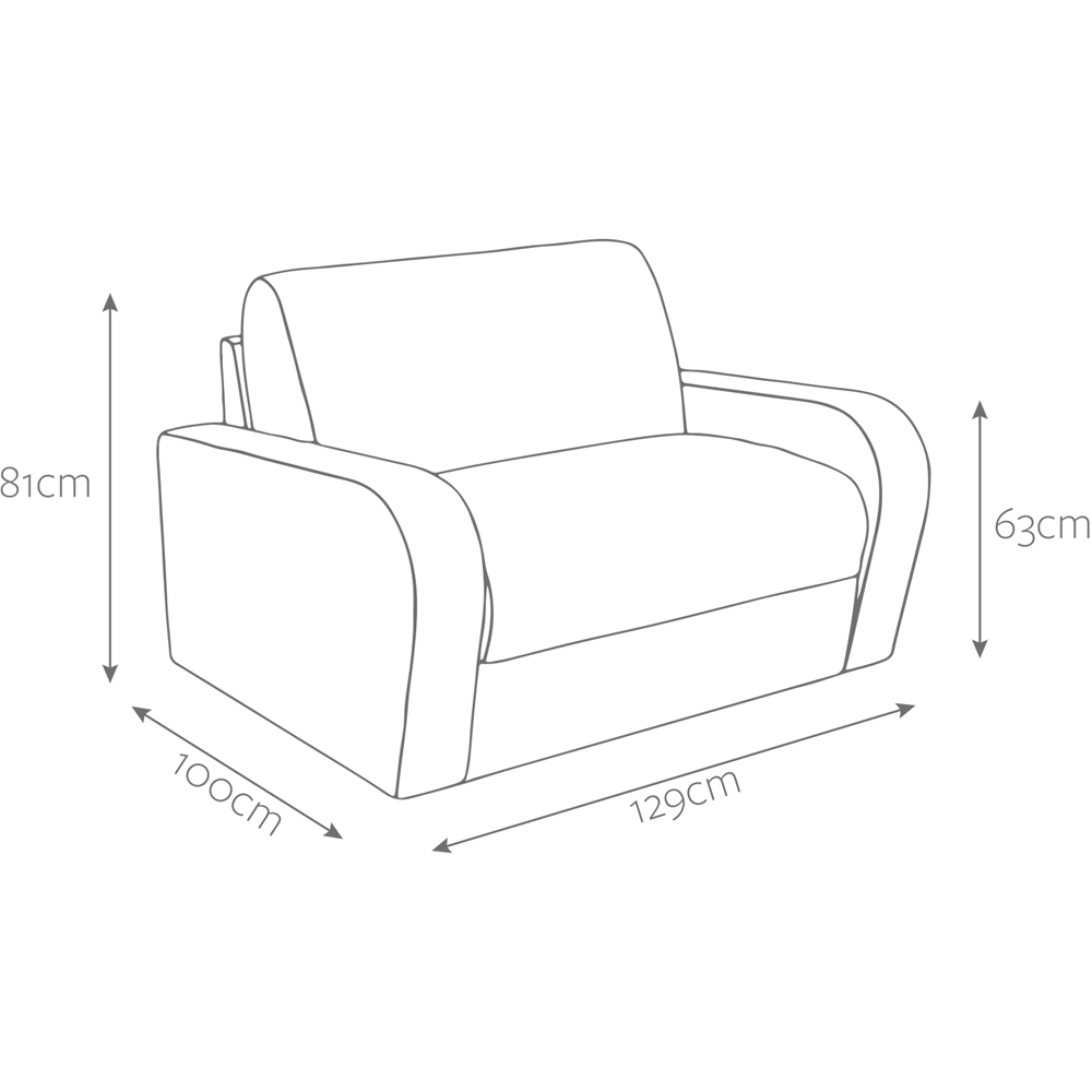 Jay-Be Deco Cosy Chenille Dreamy Snuggler Sofa Bed with e-Sprung Mattress Image 8
