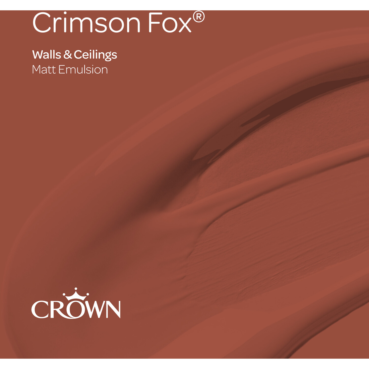 Crown Walls and Ceilings Crimson Fox Matt Emulsion Paint 2.5L Image 10