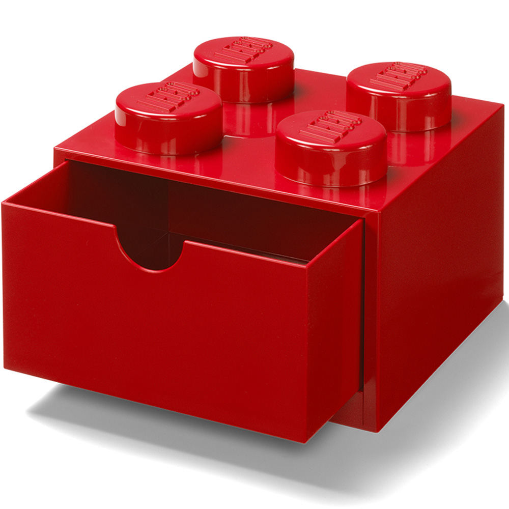 LEGO 4 Knob Red Desk Drawer Image 3