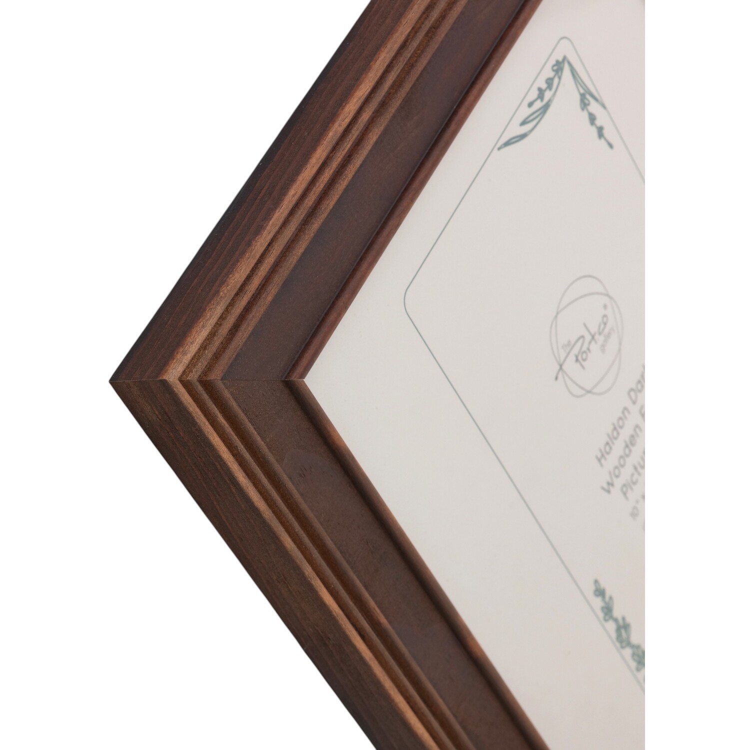 Haldon Wooden Frame Brown 10 x 8in Image 4