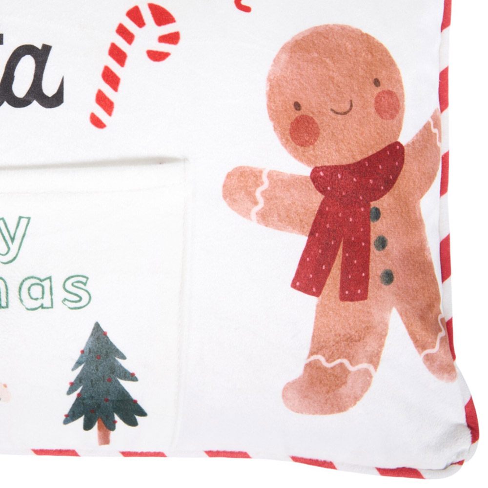 Letter to Santa Cushion - White and Red Image 2