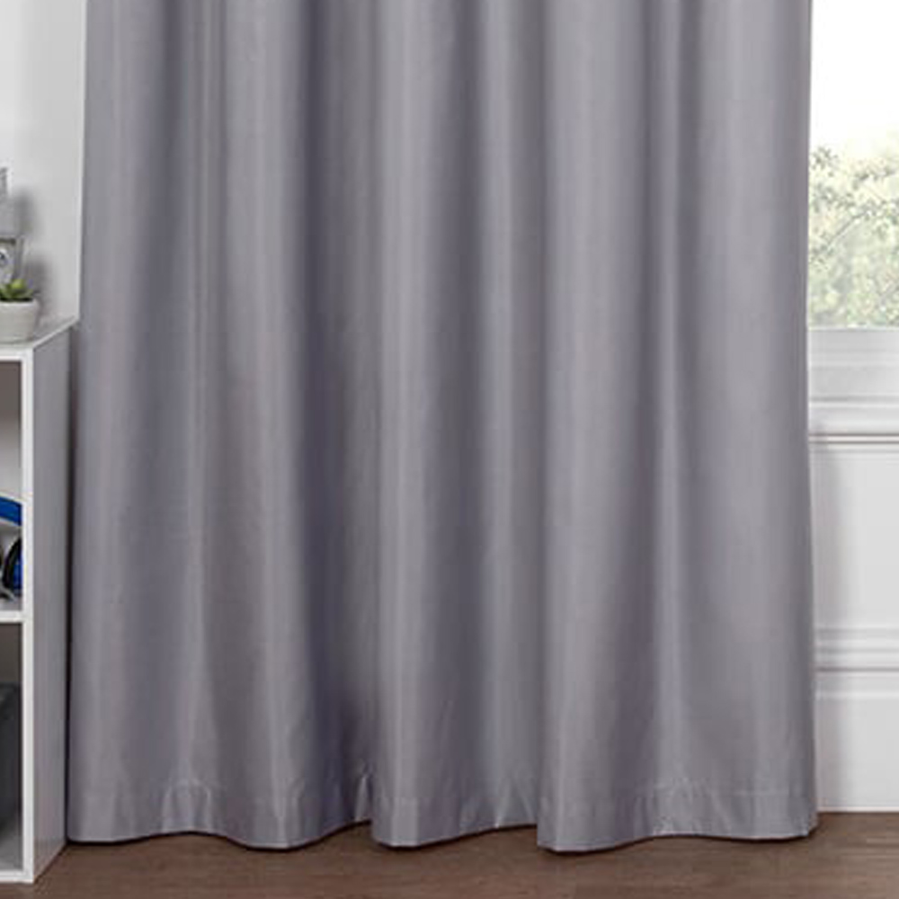 Grey Kids Blackout Eyelet Curtains 168cm Image 5