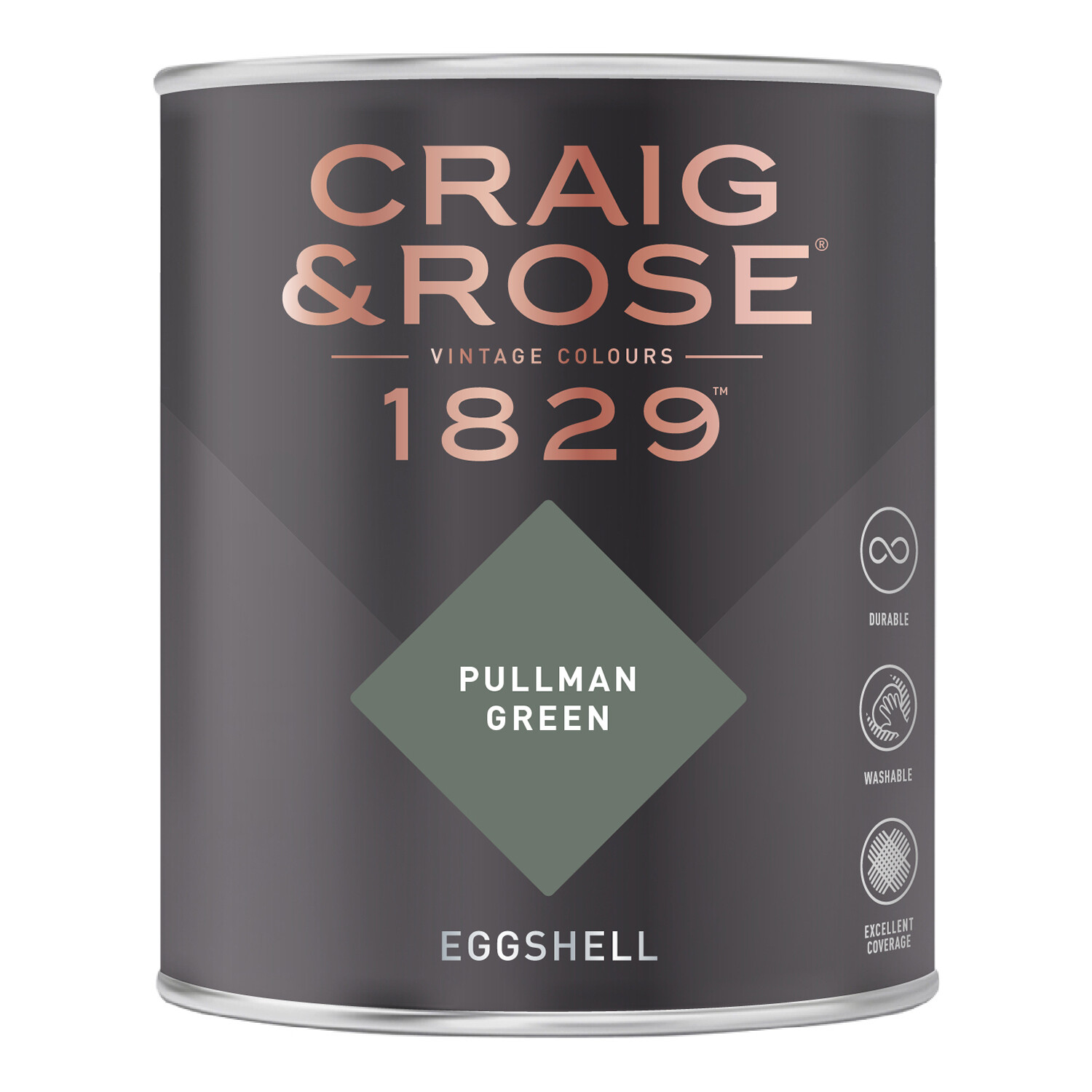 Craig and Rose Eggshell Paint - Pullman Green Image 2