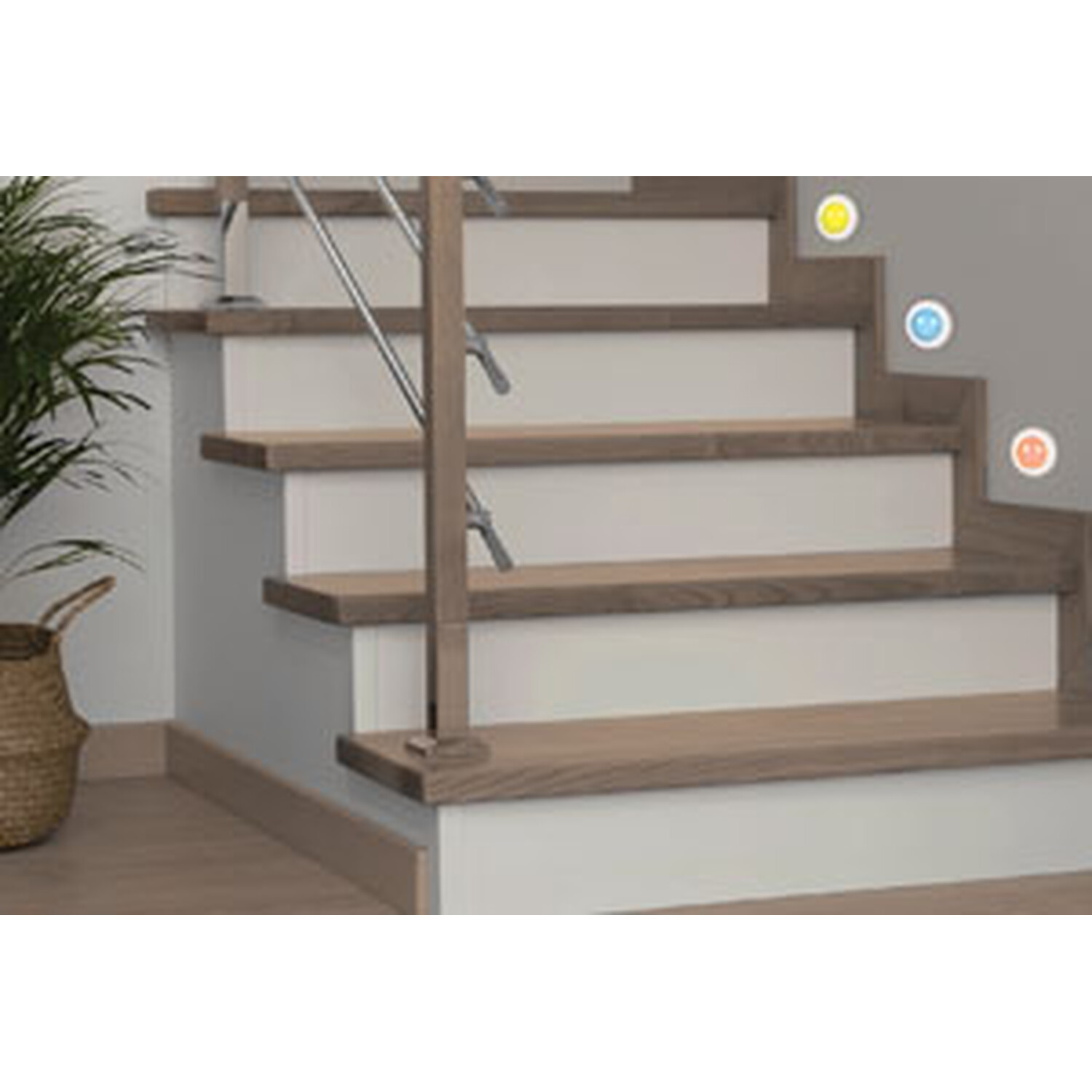 Adjustable Colour Stick On LED Mood Light 6 Pack Image 4