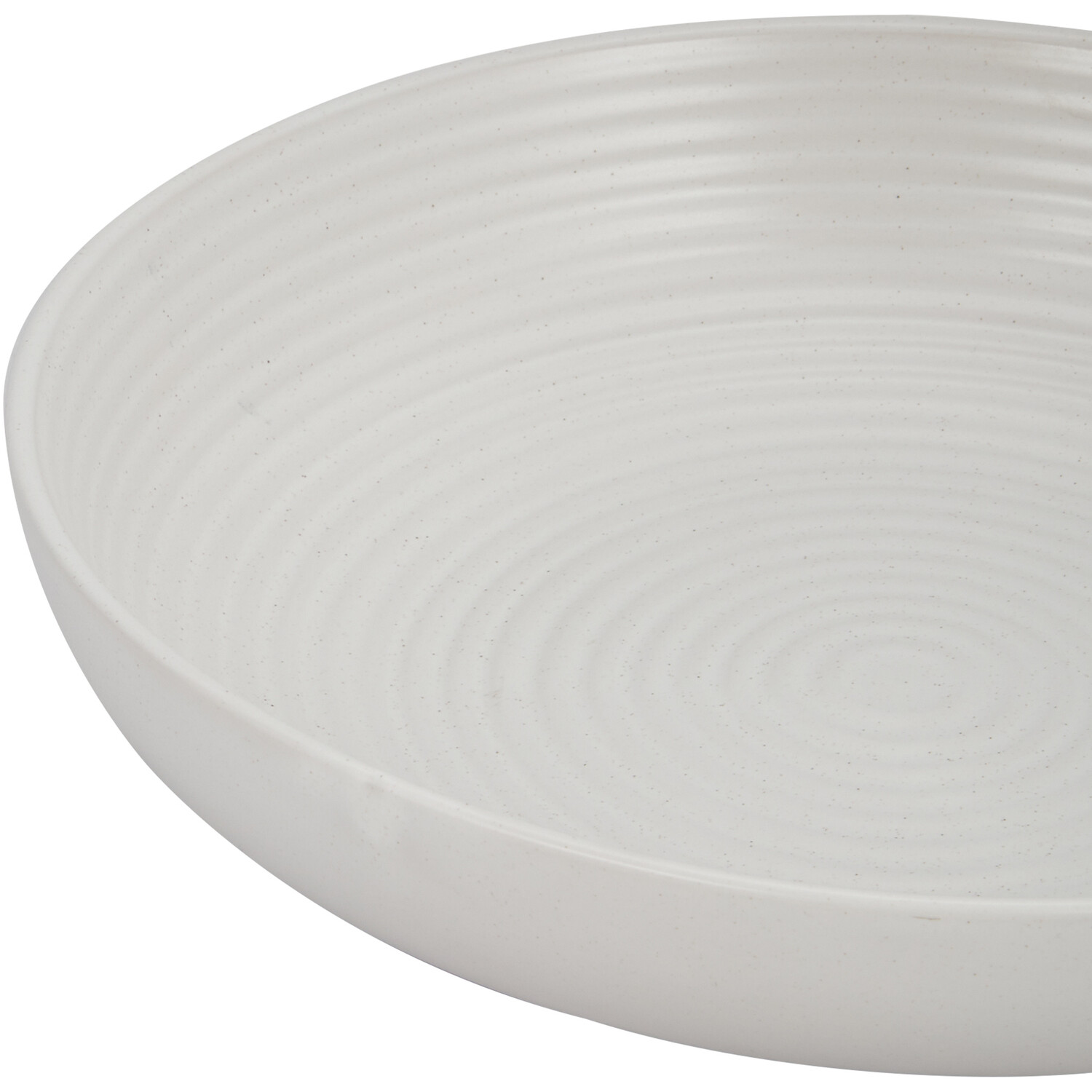 Genoa Ribbed Serving Bowl - Cream / 27.8cm Image 2
