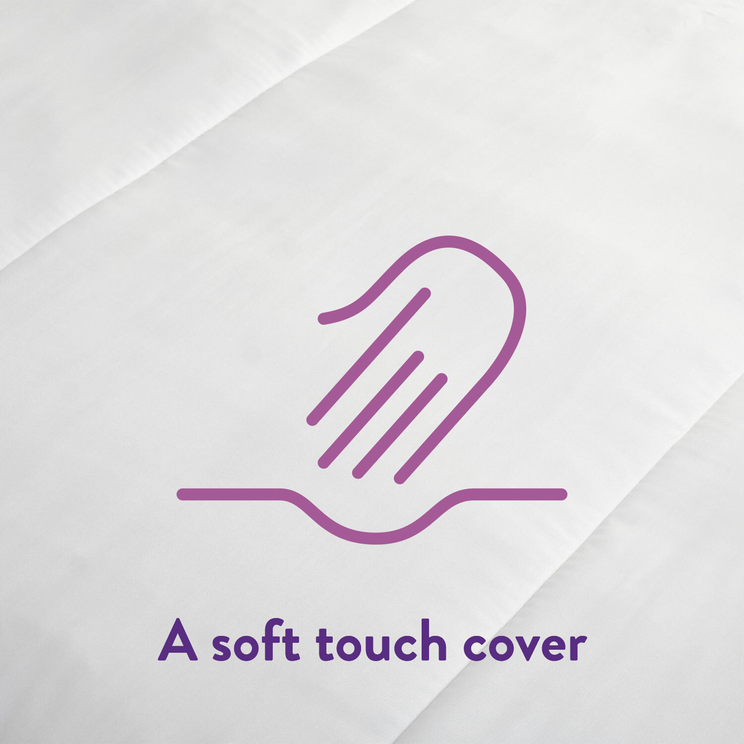 Slumberdown King Size White Light and Cool Duvet 1 Tog Image 2