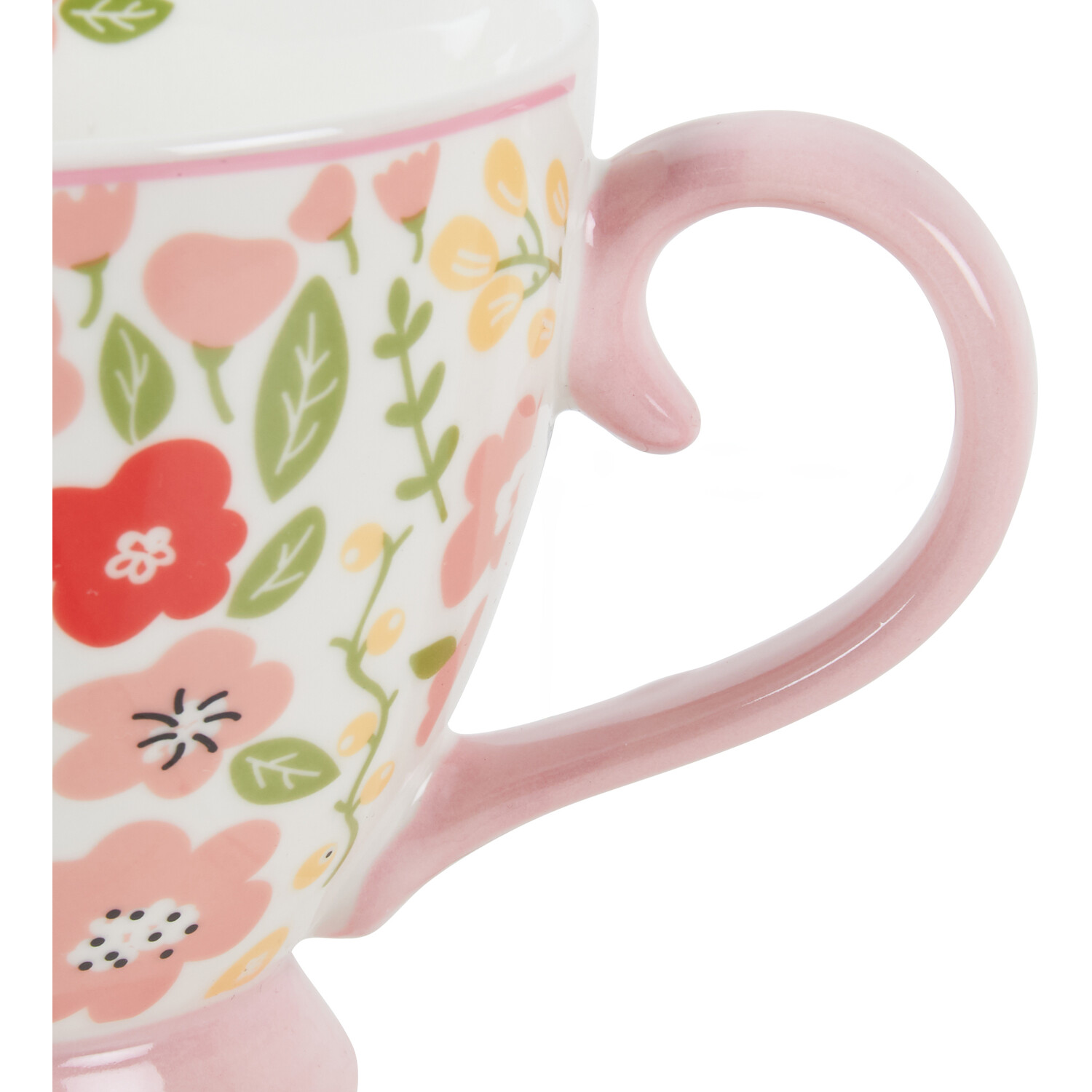 Flower Footed Mug - Pink Image 3