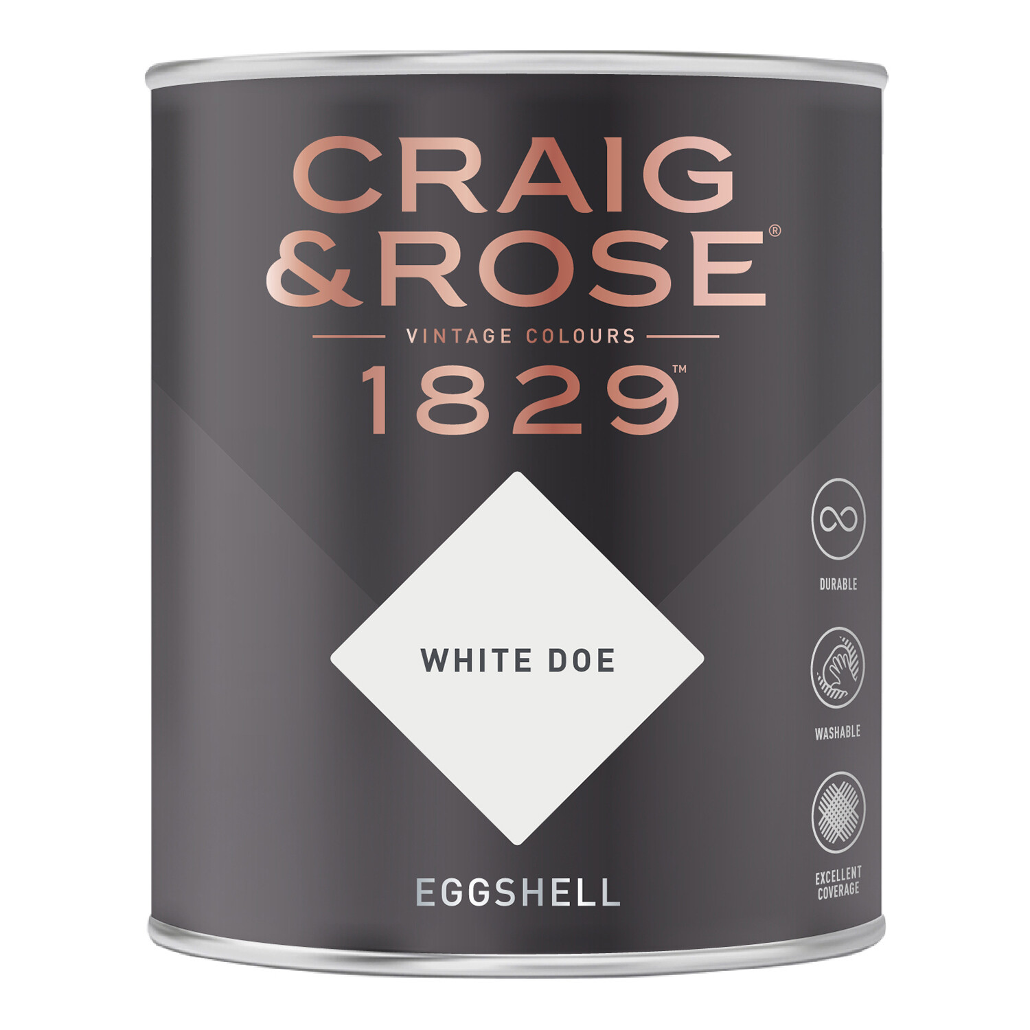 Craig and Rose Eggshell Paint - White Doe Image 2
