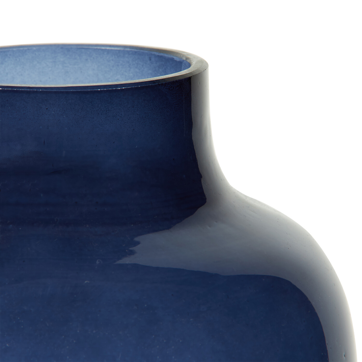 Navy Crackle Vase Navy Image 3