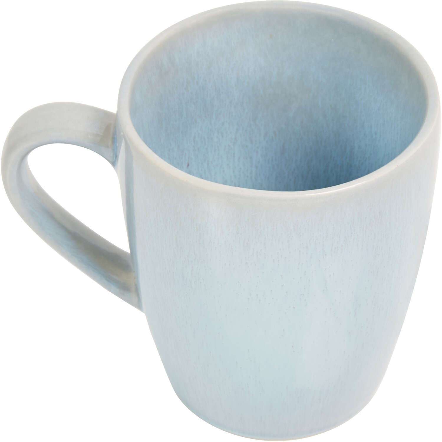 Pack of 4 Reactive Glaze Mugs - Blue Image 2