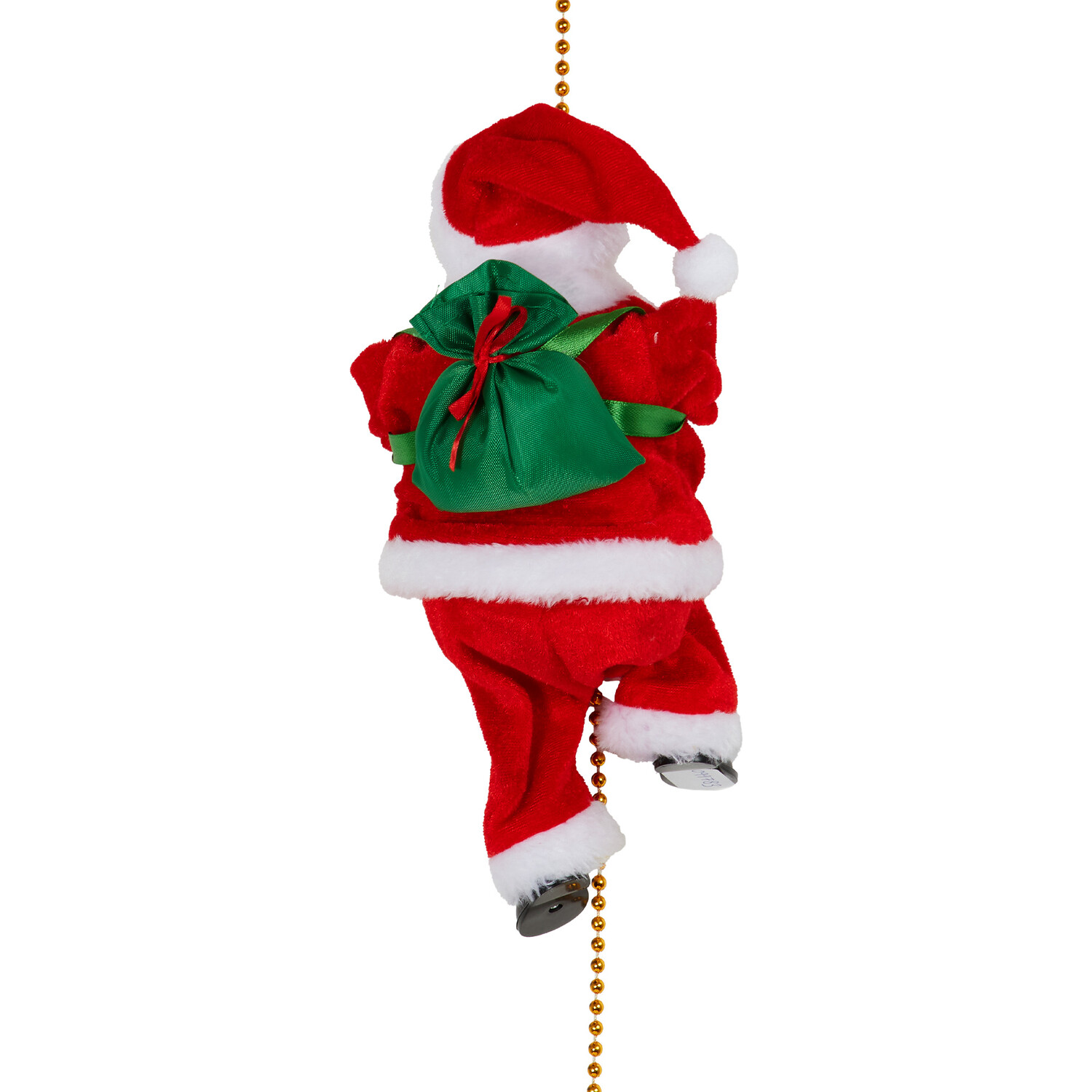 Climbing Santa on a Chain Christmas Decoration - Red Image 5