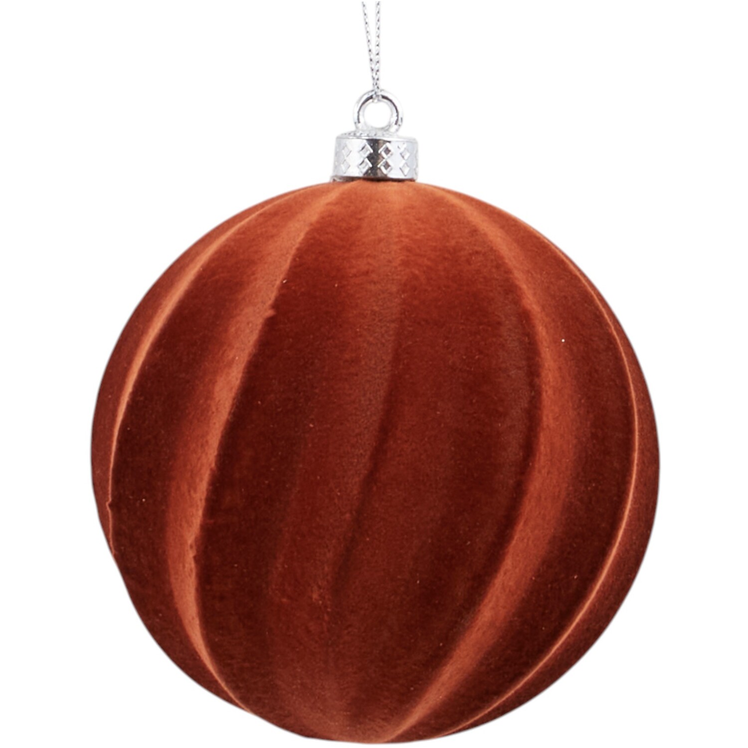 Pack of 4 Flocked Baubles Image 5