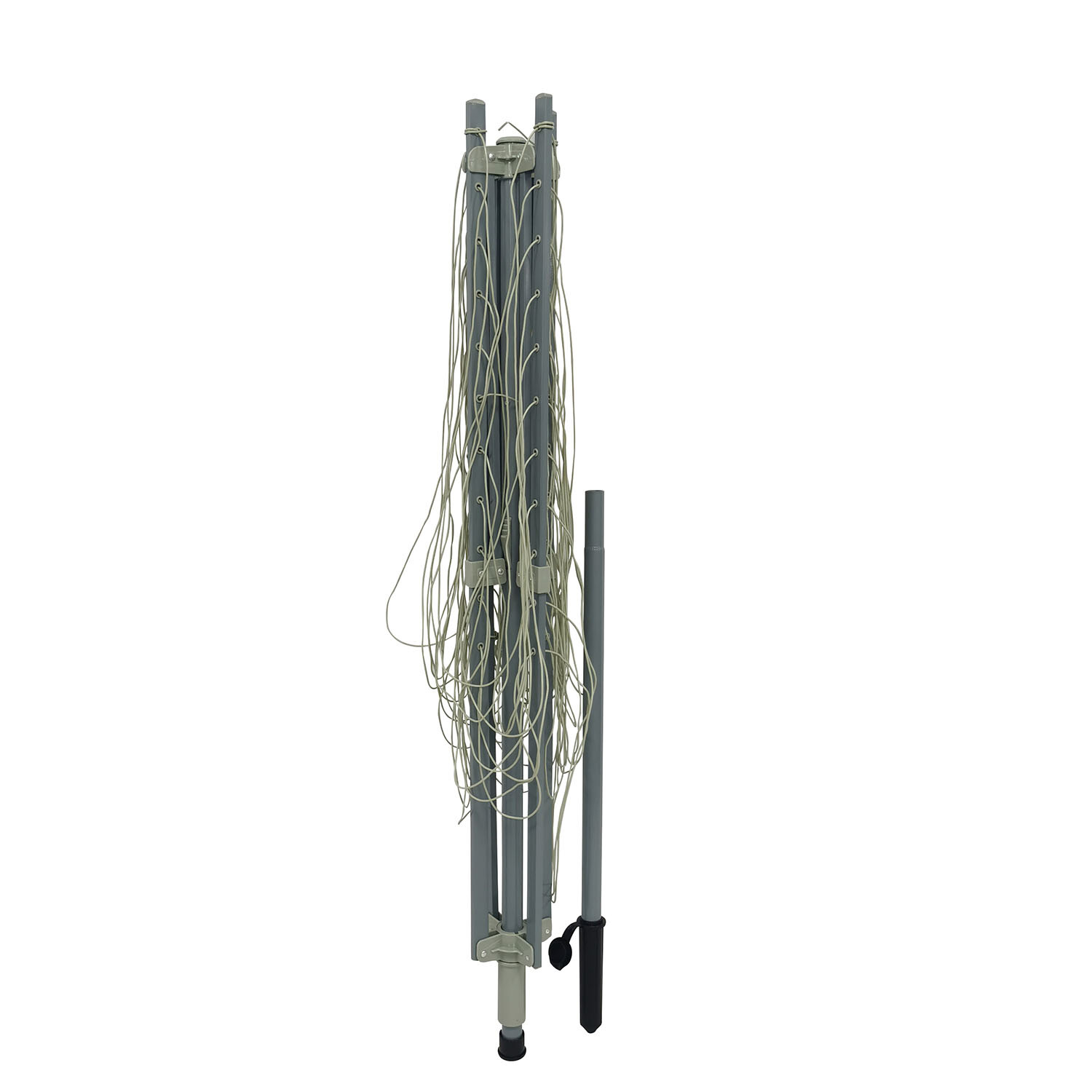My Laundry 50m 4 Arm Steel Rotary Airer - Grey Image 3