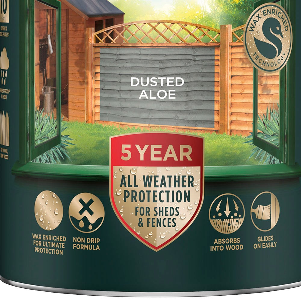 Cuprinol Dusted Aloe Ducksback 5L Image 5