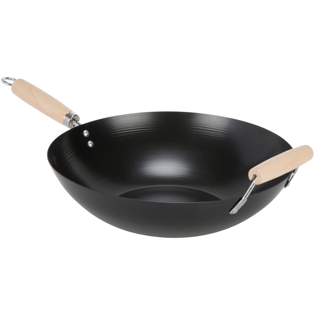 MY 34cm Carbon Steel Wok Image 3