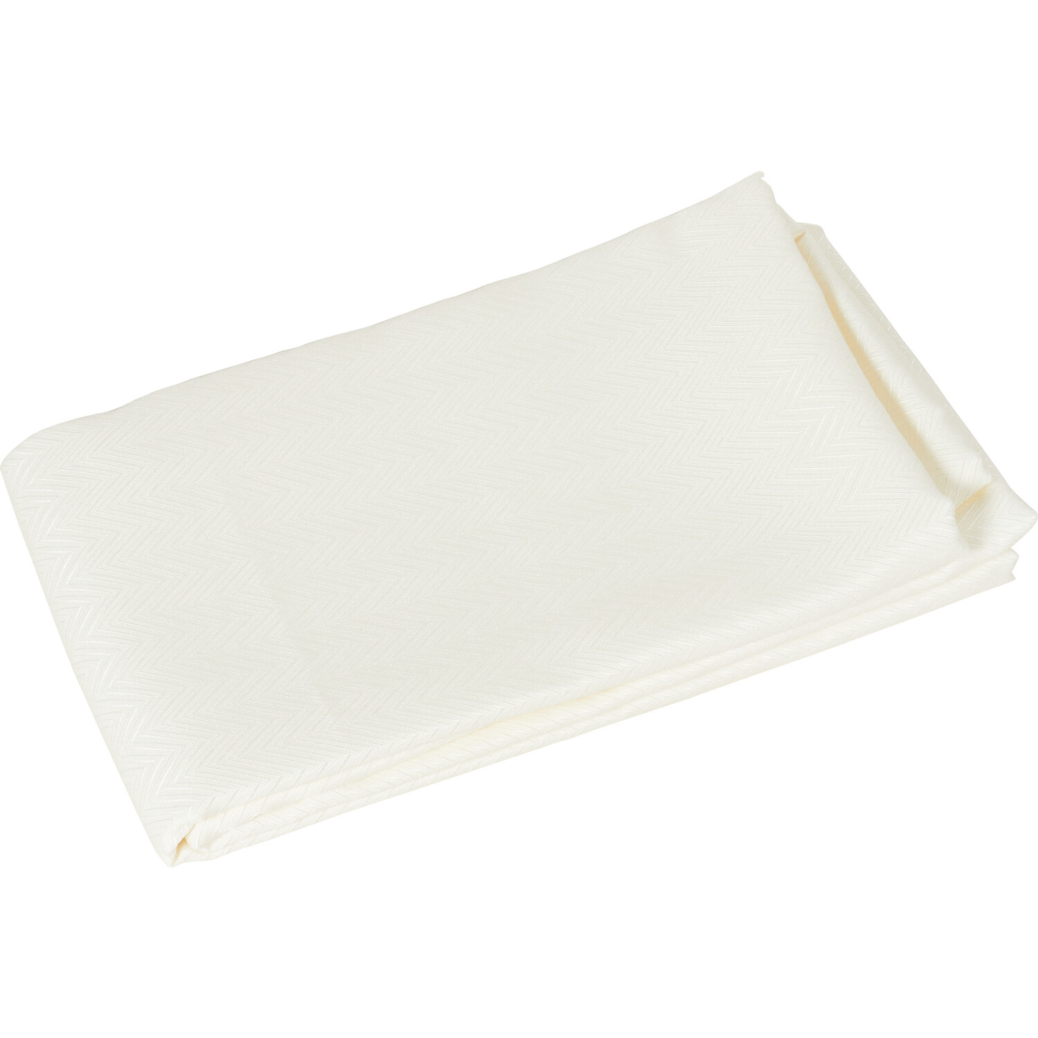 Divante Ecru Waterproof Herringbone Tablecloth - Ecru Image 3