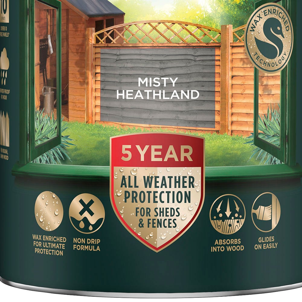 Cuprinol Misty Heathland Ducksback 5L Image 5