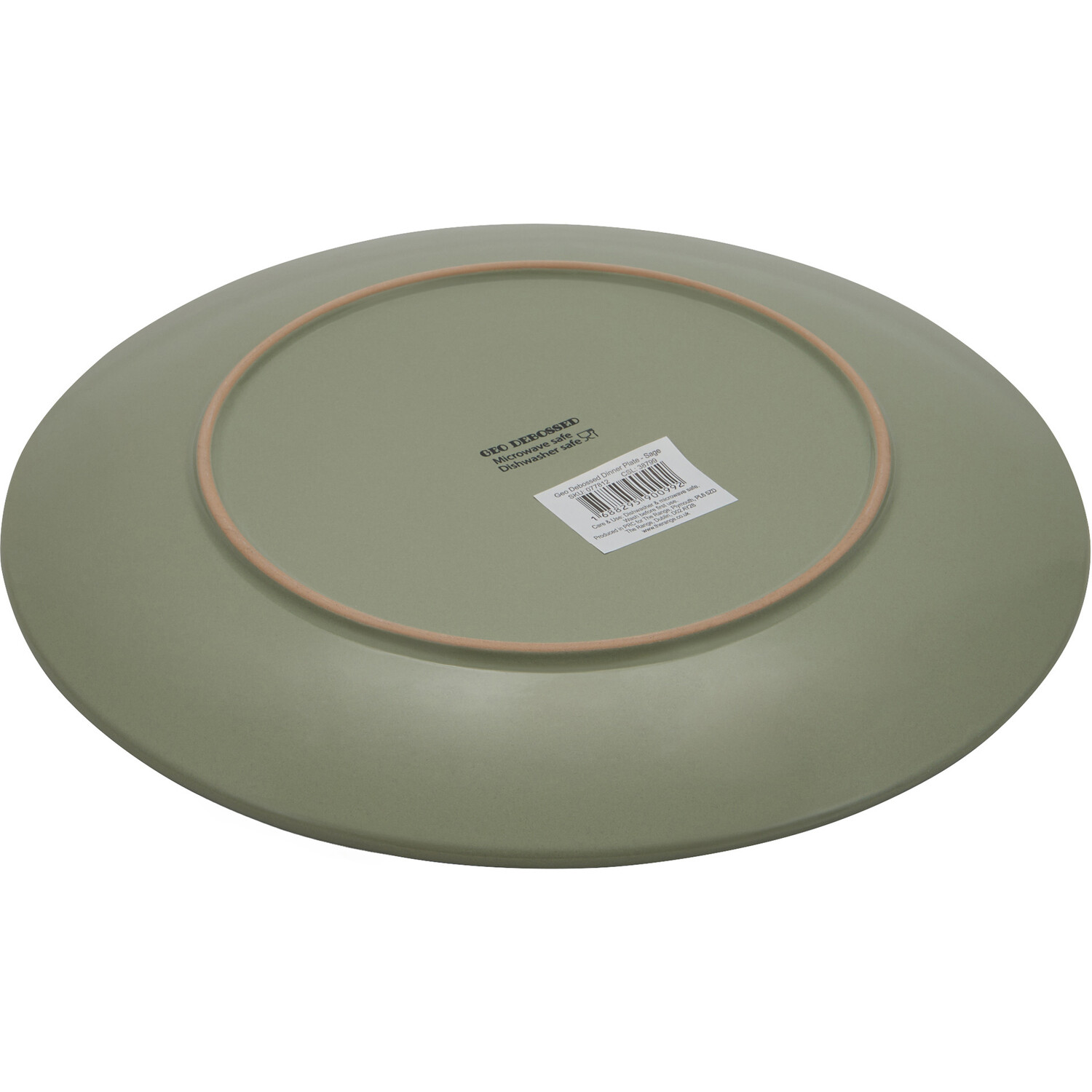 Geo Debossed Dinner Plate - Sage Image 4