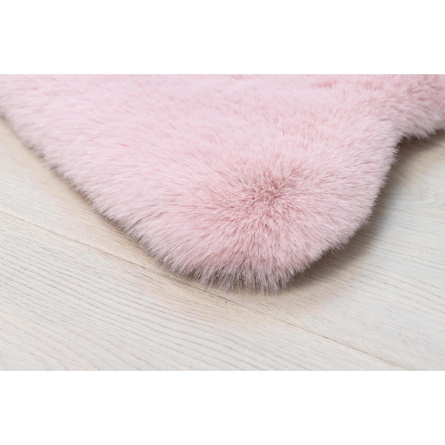 Blossom Faux Rabbit Fur Rug 90 x 60cm Image 3