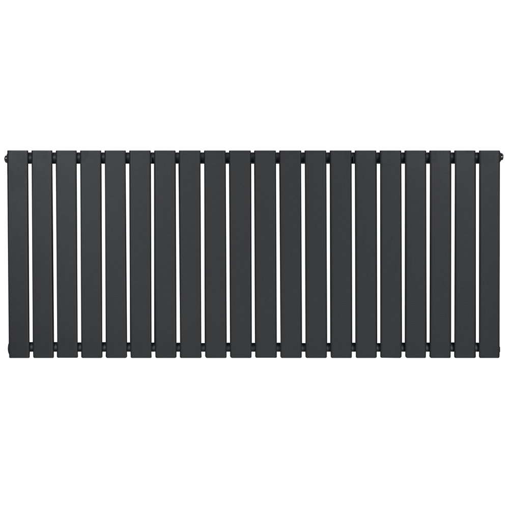MonsterShop 4335 BTU Anthracite Grey Flat Single Column Radiator 600 x 1400mm Image 3