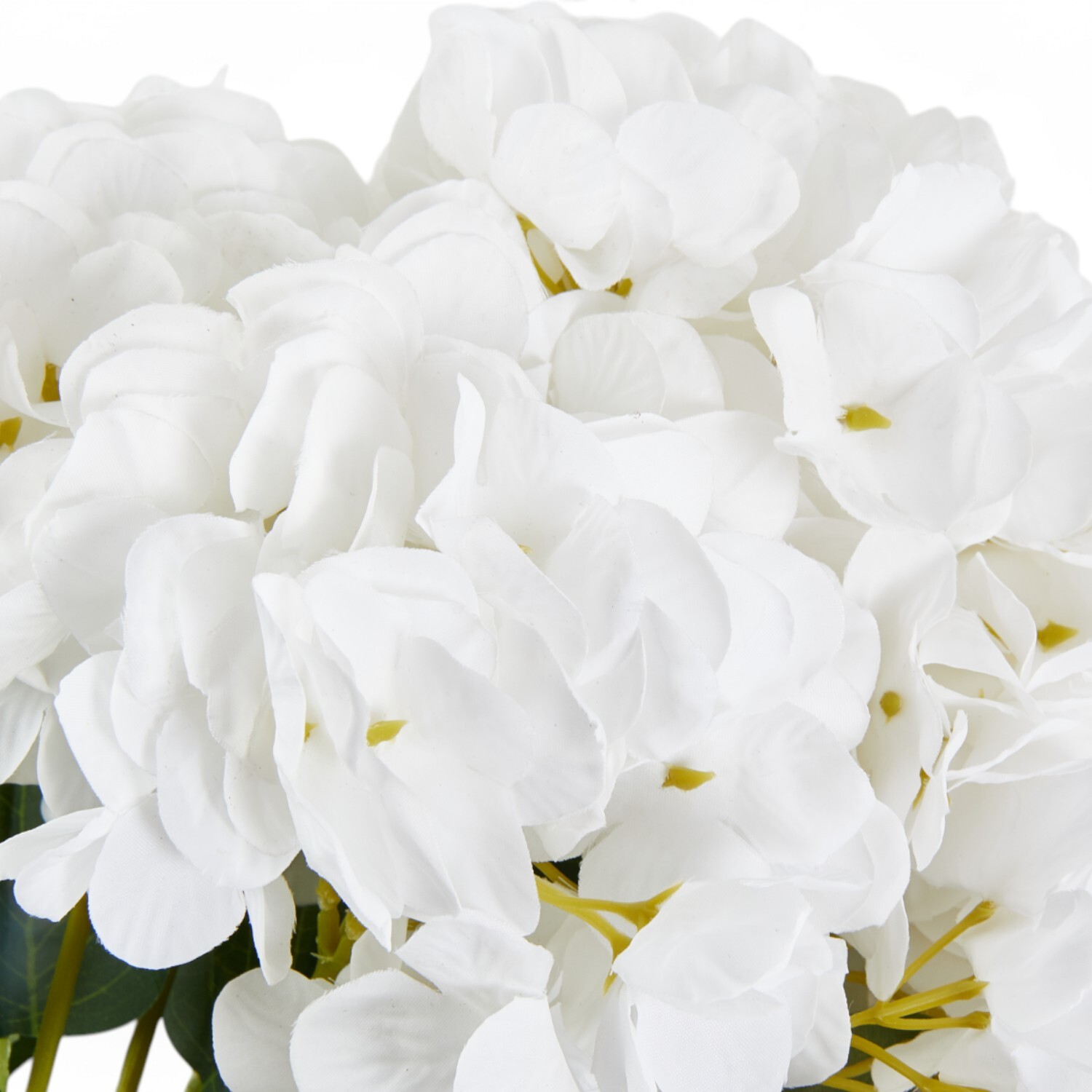 Faux Hydrangea Bouquet  - White or Cream Image 5